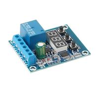 Módulo de relé de control de voltaje digital de 9 V, 12 V y 24 V CC, placa de control de interruptor de relé, módulo de voltímetro LED, monitor de carga y descarga OUYNIEI(12V)