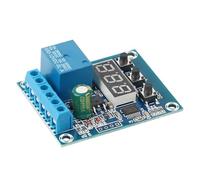Módulo de relé de control de voltaje digital de CC de 9 V, 12 V y 24 V, módulo de placa de control de interruptor de relé, voltímetro LED, monitor de carga y descarga(24V)