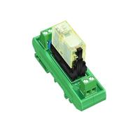Módulo de relé de entrada de CA, CA 110 V o 220 V, montaje en riel DIN delgado, módulo de interfaz de relé de potencia DPDT de 12 A(1 Channel,Input 220VAC)