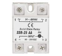 Módulo de relé de estado sólido SSR-25 AA 25A Entrada 90-250V Salida CA 24-480V Compatibilidad electromagnética de alta confiabilidad