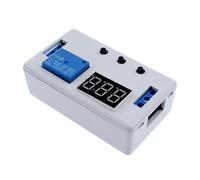 Módulo de relé de interruptor ajustable, pantalla Digital LED de 12V y 24V CC, relé de retardo de automatización, circuito de tiempo, temporizador, Control de ciclo.(12V)