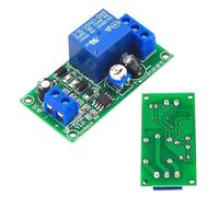 Módulo de relé de retardo de 12 V, placa de interruptor de relé temporizador, apagado ajustable de 0 a 60 s, NE555, interruptor de retardo de encendido y apagado.