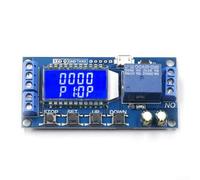 Módulo de relé de retardo de 5V 12V 24V con interruptor de circuito de sincronización cíclica de retardo LCDDisplay para módulo de relé de un canal XY-LJ02