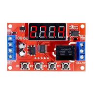 Módulo de relé de retardo de tiempo ajustable 5-24V DC 10A Interruptor de temporizador digital for bomba de motor Control industrial de luz LED(5V With Case)