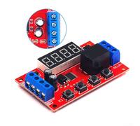 Módulo de relé de retardo de tiempo ajustable CC 5 V 12 V 24 V 10 A con sincronización precisa de 0 01 segundos y memoria de apagado para interruptor de válvula solenoide del motor (24 V)