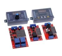 Módulo de relé de retardo de tiempo ajustable DC 5V 12V 24V 10A 32 modos LED temporizador Digital interruptor de Control ciclo de pulso(12V,Button Version)
