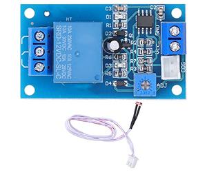 Módulo de relé de sensor de fotoresistor de 12 V Eujgoov, interruptor de control de luz de brillo automático XH-M131 para detección de luz de lámpara de calle