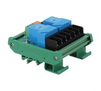 Módulo de relé DIN Rail de 2 canales, 5 V/12 V/24 V, 10 A, 250 V CA/30 V CC, con relé electromagnético MPA, terminales de tornillo para NPN/PNP y AC/DC, indicador de estado LED, protección contra