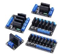 Módulo de relé estado sólido alto nivel 5 V, 12, 24 CC, 1, 2, 4 y 8 canales, módulo SSR for ARDUINO G3MB-202P AVR DSP(24v High Level,8 Channel)
