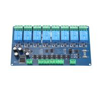 Módulo de relé Modbus-Rtu de 8 canales con entrada de interruptor Modbus RTU, comunicación RS485 y TTL.