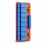 Módulo de relé optoacoplador de 8 canales Módulo de disparo alto y bajo 5V / 12V / 24V(24V)