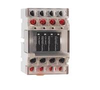 Módulo de relé RT-E04SK Ahorrar cableado Terminal Relé 12 VCC 24 VCC Independiente 4 Normalmente abierto 5 A CC 24 V 35 mm DIN(RT-EQZ102D-04S-K)