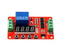 Módulo de relé temporalizado 5 V/12 V/24 V, temporizador de ciclo | 18 modos, rango de temporización 0,01s a 270h, pantalla digital, control automatizado, protección inversa polaridad