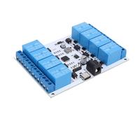 Módulo de Relé USB de 8 Canales, Tablero de Control con Interfaz Tipo C y Optoacoplador, para Carga de 10A/30VDC, con Protección contra Sobrecorriente y Función de Protección de