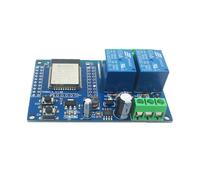 Módulo de relé WIFI de doble canal, placa de desarrollo ESP32-WROOM, fuente de alimentación secundaria de CC 5-60 V