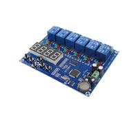 Módulo de relés para PLC Módulo de control de relé de tiempo XH-M194 AC/DC12V, placa de 5 canales