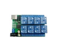 Módulo de relés para PLC Módulo de relé de puerto serie USB 2 en 1 DC 5V 12V 24V 8CH UART RS232 TTL tablero de interruptor multifunción CH340(24V)