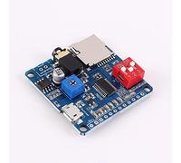 Módulo de reproducción de voz, reproductor MP3 UART I/O Trigger Amplificador Clase D 5 W Serial Port Control Playback Compatible