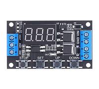 Módulo de Retardo Digital, Placa de Relé con Temporizador, Voltaje DC 5-30V, Control Preciso y Protección contra Inversión - Alta Durabilidad, Comunicación Serie, Ideal para