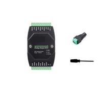 Módulo de salida analógica de 8 canales de grado industrial con precisión de 12 bits para protocolo Modbus RTU RS485, comunicación de doble aislamiento, montaje en riel DIN para automatización