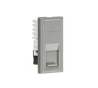 Módulo de salida RJ45 25 mm x 50 mm en gris