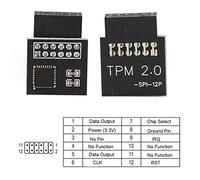 Módulo de Seguridad de cifrado TPM2.0 Placa Base SPI Módulo de Seguridad de 12 Pines 11 2.0