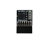 Módulo de seguridad profesional TPM2.0 para tarjeta adaptadora de computadora LPC de 14 pines para conexión, oficina, hogar, entorno, módulo de verificación de integridad