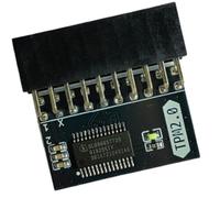 Módulo de Seguridad TPM 2.0 para Datos y reparación de Placas | Módulo de procesador de seguridad cifrado para reparación de placa base de, compatible con DDR4 / DDR3, arranque