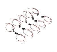 Módulo de sensor de haz de rotura Ir 5pcs Pack 3mm y 5mm LED interruptor fotoeléctrico Salida NPN para Arduino Plc Relé Automation System Negro (5MM-25CM)