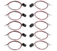 Módulo de sensor de haz de rotura IR de 5 mm a 25 cm, interruptor fotoeléctrico LED de 3/5 mm para control de relé, salida NPN, respuesta de 2 ms, distancia de detección de 100 cm