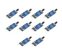 Módulo de sensor de llama para detección de fuente de fuego, sensibilidad ajustable, monitoreo infrarrojo de 760-1100 nm, gran angular, salida de señal confiable, PCB pequeño para Arduino Smart Ho (4