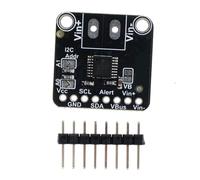 Módulo de sensor de potencia CC, placa de detección de monitoreo de corriente de voltaje lateral alto o bajo, máx. DC36V 15A, salida I2C con resistencia de derivación