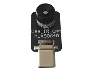 Módulo de sensor térmico infrarrojo MLX90640BAA 32x24 con interfaz tipo C para automatización inteligente de edificios y supervisión de procesos industriales (USB-MLX90640BAA)