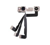 Módulo de servicio de cámara, Componente de reemplazo de selfie, Pieza de reparación del conector interno, Conjunto de dispositivo negro plateado, Soporte para problemas defectuosos Reemplazo de del