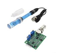 Módulo de sonda de electrodo para medición de pH con conexión BNC, tiempo de respuesta rápido para acuarios y laboratorios (módulo + sonda (Módulo)