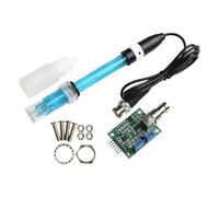 Módulo de sonda de electrodo para medición de pH con conexión BNC, tiempo de respuesta rápido para acuarios y laboratorios (módulo + sonda (recargable))