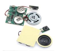 Módulo de sonido con magnetrón clave y control de luz para tarjetas de felicitación, 16 minutos de tiempo de grabación, descarga de MP3, audio DIY para modelismo y disfraces (C)