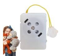 Módulo de sonido grabable Juguete Plush - Dispositivo de mensajes con batería, Borrar grabadora de audio | Caja de reproducción de voz de bricolaje para la creación de regalo de regalo de osos de pelu