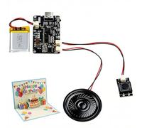 Módulo de Sonido Grabable MP3 Módulo de Grabación de Sonido Programable con Memoria 8MB Control por Botón Altavoz Integrado y Conexión USB-C para Proyectos DIY Cajas de Música y Tarjetas Musicales