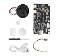 Módulo de tarjeta de felicitación de música hecha a mano con múltiples botones, almacenamiento de 8 MB, mejora tu regalo con mensajes personales, módulo de sonido de botón pulsador