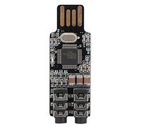 Módulo de tarjeta de sonido para computadora, duradero, compacto, portátil, sin unidad de semiconductor, chip de tarjeta de sonido USB, módulo de tarjeta de sonido externo para computadora, chip CM108