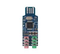 Módulo de tarjeta de sonido USB sin unidad Cm108 Chip Notebook Tarjeta de sonido externa Plug-and-Play con micrófono de 3,5 mm Tarjeta de sonido USB Cm108