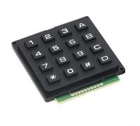 Módulo de teclado MATRIX de 4 x 3/4 x 4 para proyectos de microcontrolador, teclado industrial de 12/16 teclas con 0-9 AD * #, dispositivo de entrada de escaneo de fila PCB de plástico para prototipos