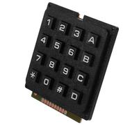 Módulo de Teclado Plástico de 16 Teclas, Negro para Microcontrolador | Matriz de Conmutación Tacto Fiable, Alta Durabilidad, Uso en Entornos Industriales, Hoja de Datos