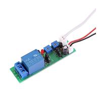 Módulo de temporizador de DC, módulo de relé de encendido / apagado del retardo del temporizador de ciclo ajustable de 5V 12V 24V(DC 24V 0-15 minutos ajustable)