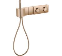 Módulo de termostato de mano AXOR Edge Select 470/100 oculto para 2 consumidores, 46700300, Color: Oro rojo pulido