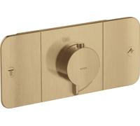 Módulo de termostato empotrado AXOR One de hansgrohe para 2 consumidores, 45712140, Color: Bronce cepillado