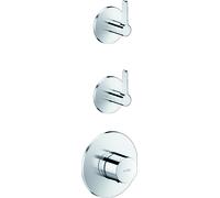 Módulo de termostato empotrado AXOR One de hansgrohe para 2 consumidores, con maneta de palanca, 48722000, Color: cromado