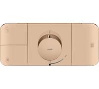 Módulo de termostato empotrado AXOR One de hansgrohe para 3 consumidores, 45713300, Color: Oro rojo pulido