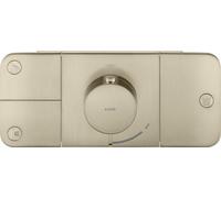 Módulo de termostato empotrado AXOR One de hansgrohe para 3 consumidores, 45713820, Color: Níquel Cepillado